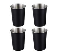 BOYANDM 4pcs Effective Stainless Steel Tumblers Functional Kids Stainless Steel Drinking Cups Rusts Resistant Metal Tumblers Durable Drinking Cups
