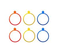 BOYANDM 6 marcadores de agilidad de dirección para práctica de fútbol y baloncesto y ejercicios de coordinación infantil, conos de entrenamiento de fútbol