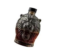 BOYANDM Artístico Clear Lions Head - Dispensador de bebidas para bebidas alcohólicas para whisky, brandy y otras bebidas finas, transparente