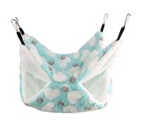 BOYANDM Cama peluda para animales pequeños, hábitat, hamaca suave para refugio, nido de conejos, roedores escondidos para jaula, hábitat de mascotas en interiores