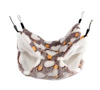 BOYANDM Cama peluda para animales pequeños, hábitat, hamaca suave para refugio, nido de conejos, roedores escondidos para jaula, hábitat de mascotas en interiores