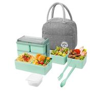 BOYANDM Fiambrera portátil para comida, calentador de alimentos portátil, contenedor de almacenamiento de alimentos, adecuado para comidas y aperitivos, lonchera para estudiantes