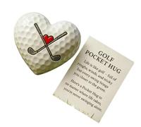 BOYANDM Golf Inspiration Keepsakes Heart Designs Resilients, recordatorio de espíritu para entusiastas y personaliza el jugador de aliento, marcador único con nota de vida