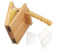 BOYANDM Máquina para hacer masa de madera natural con mango ergonómico, perfecta para hacer masa de dieta especial y cocina latina