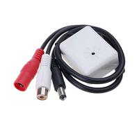 BOYANDM Micrófonos de seguridad con dispositivo de captación de sonido de alta sensibilidad para NVR Mejorado Vigilancias CCTV Sound Pickup