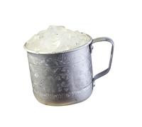 BOYANDM Taza de aleación de estaño hecha a mano con grabado Moscú, accesorios perfectos para menta y barwares, metal grabado Moscú