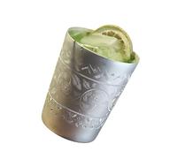 BOYANDM Taza de aleación de estaño hecha a mano con grabado Moscú, accesorios perfectos para menta y barwares, metal grabado Moscú