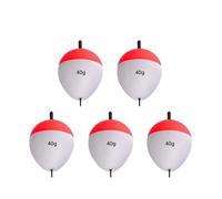 Boyas De Pesca 1/2/3/5g 5 uds Flotador de Pesca boya Flotante de mar Palos de Pesca Aparejos de Pescado 10g/15g/ 20g/35g/40g/50g/60g Bollas De Pescar(Fishing Float 40g)
