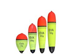Boyas De Pesca Flotador de Pesca, Poste de mar Llamativo, Flotador de Gran Barriga de Largo Alcance, Flotador Deslizante de lubina con Palo Fluorescente enchufable Bollas De Pescar(100G)