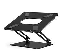 BoYata Soporte para Computadora Portátil, Multiángulo Elevador con Ventilación Térmica Compatible para Computadora Portátil (10-17 Pulgadas) MacBook Pro/Air, Surface Laptop, HP Notebook-Negro