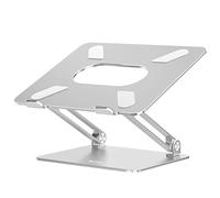 BoYata Soporte para Computadora Portátil, Multiángulo Elevador con Ventilación Térmica Compatible para Computadora Portátil (10-17 Pulgadas) MacBook Pro/Air, Surface Laptop, HP Notebook-Plata