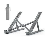 BoYata Soporte para computadora portátil, Soporte para computadora portátil con Ajuste de Altura 6, Elevador Plegable de Aluminio, para MacBook Air/Pro, HP, la mayoría de Las laptops de 10-15.6 "