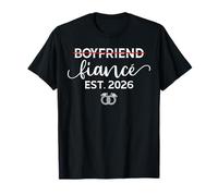 Boyfriend To Fiance 2026 Couples Matching Groom Wedding Camiseta