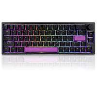 BOYI 66Pro - Teclado mecánico con interruptor magnético de disparo rápido, 60% de punto de accionamiento hiperrápido, ajustable, velocidad de sondeo de 8 K Hz, teclado para juegos con cable RGB, con