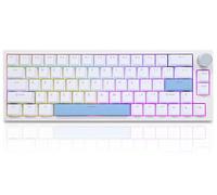 BOYI 66Pro - Teclado mecánico con interruptor magnético de disparo rápido, 65 % de punto de accionamiento hiperrápido, ajustable, tasa de sondeo dedicada de 8 K Hz, teclado para juegos con cable