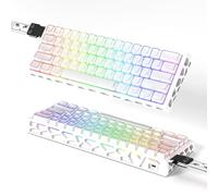 BOYI H60Pro - Teclado mecánico con interruptor magnético de disparador rápido de aluminio hueco 60%, efecto Hall, tasa de sondeo de 8K, RGB con cable RGB, esqueleto de aluminio CNC, teclado para