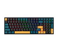 BOYI TK96 Mars Green RGB Hot Swap Teclado mecánico inalámbrico, 2.4 GHz/BT5.0/N-Key Rollover Custom Ergonómico Tamaño Completo Teclado para juegos de 100 teclas OEM Teclas Gateron Amarillo Interruptor