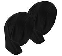 Boyiee 2 Pañuelos de Cabeza Interiores de Hijab Gorro debajo de Bufanda de Tubo de Mujer Elástico Transpirable (Negro)