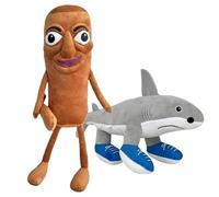 BOYIFEIJIE 2 piezas Tung Tung Tung Sahur Plush, Tralalero Tralala Italian Brainrot Kuscheltier,Divertidos Figuras Felpa Animales para Niños y Adultos