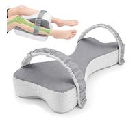 BOYIFEIJIE Almohada ortopédica para rodillas de 53 cm de espuma viscoelástica, almohada para las piernas para dormir de lado, cojín espaciador entre las piernas (gris)