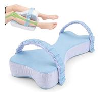 BOYIFEIJIE Almohada ortopédica para rodillas de 53 cm de espuma viscoelástica, almohada para las piernas para dormir de lado, cojín espaciador entre las piernas (azul claro)