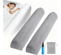 BOYIFEIJIE Barrera de cama hinchable de 127 cm, con bomba de mano y base antideslizante, universal, para todos los tamaños de cama, protección portátil para niños pequeños, bebés y viajes