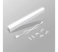 BOYIR Luz LED de Cocina Bajo Mueble Con Interruptor 5W(500LM), Barra de 31.5 cm Blanca Neutra 4000K, Super Brillante Para Armario, Gabinete, Garaje, Pasillo, Escalera
