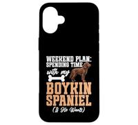 Boykin Spaniel Amante Perro Entusiasta Fin de semana Boykin Spaniel Carcasa para iPhone 16 Plus