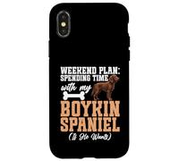 Boykin Spaniel Amante Perro Entusiasta Fin de semana Boykin Spaniel Carcasa para iPhone X/XS