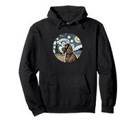 Boykin Spaniel Dog Mom Dad, estilo Van Gogh Starry Night Sudadera con Capucha