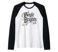 Boyle Heights East LA Los Ángeles City Terrace NELA 323 213 Camiseta Manga Raglan