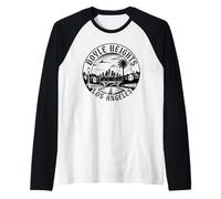 Boyle Heights East Los Angeles Retro Whittier City Terraza Camiseta Manga Raglan