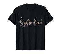 Boynton Beach Florida Diseño Elegante Vintage Camiseta gráfica económica, Hombre, Negro, S