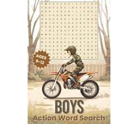 Boys Action Word Search: Military Missions, Crime Files, War Words, and Extreme Rides for Ages 9-12 (Kids Word Search Collection)