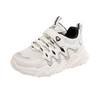 Boys Basketball Shoes Kids Lace up Easy Fasten Mesh Sports Walking Running Trainers Teen Girl Sneakers Breathable Soft Non-Slip Thick Chunky Sole Tennis Shoes for Little/Big Kids