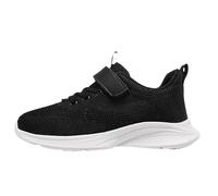 Boys Girls Football Shoes Kids Mesh Wide Fit Tennis Sneakers Easy Fasten Athletic Running Walking School Gym Breathable Lightweight Joggers Footwear for Little/Big Kid