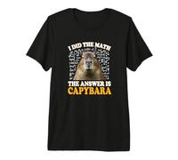 Boys Girls Kids I Did The Math Answer Capybara Meme Lover Camiseta Premium