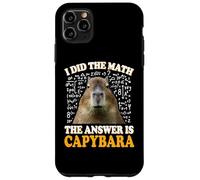 Boys Girls Kids I Did The Math Answer Capybara Meme Lover Carcasa para iPhone 11 Pro MAX