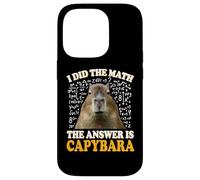 Boys Girls Kids I Did The Math Answer Capybara Meme Lover Carcasa para iPhone 14 Pro