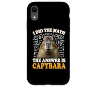 Boys Girls Kids I Did The Math Answer Capybara Meme Lover Carcasa para iPhone XR