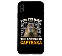 Boys Girls Kids I Did The Math Answer Capybara Meme Lover Carcasa para iPhone XS MAX