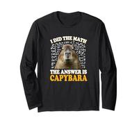 Boys Girls Kids I Did The Math Answer Capybara Meme Lover Manga Larga