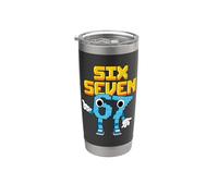 Boys Girls Kids Italian Brainrot Meme 67 Six Seven Vaso térmico de acero inoxidable de doble pared
