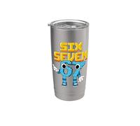 Boys Girls Kids Italian Brainrot Meme 67 Six Seven Vaso térmico de acero inoxidable de doble pared