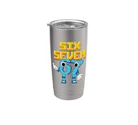 Boys Girls Kids Teacher Italian Brainrot Meme 67 Six Seven Vaso térmico de acero inoxidable de doble pared