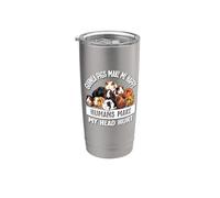 Boys Girls Womens Funny Lover Guinea Pigs Make Me Happy Vaso térmico de acero inoxidable de doble pared