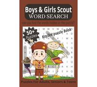 Boys & Girls Word Search Puzzle Book: Boys & Girls Scout Word Search Puzzle with Easy-to-Read Print: Discover Badges, Campfires, Adventures & More | ... Gift for Vacations, Holidays & Free Time