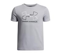 Under Armour Camiseta para niño UA GL Foundation SS - manga corta gris moteado/negro/blanco 116-122