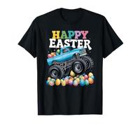 Boys Happy Easter Monster Truck Easter Eggs Toddler Gifts Camiseta