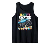 Boys Happy Easter Monster Truck Easter Eggs Toddler Gifts Camiseta sin Mangas
